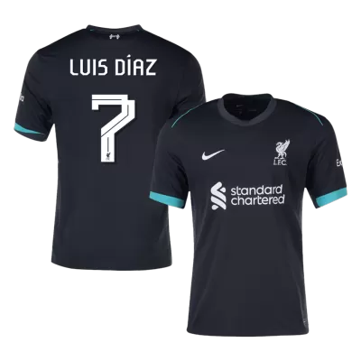 LUIS DÍAZ #7 Liverpool Away Soccer Jersey 2024/25 - UCL - gogoalshop