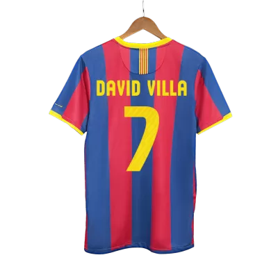 Vintage Soccer Jersey DAVID VILLA #7 Barcelona Home 2010/11 - gogoalshop