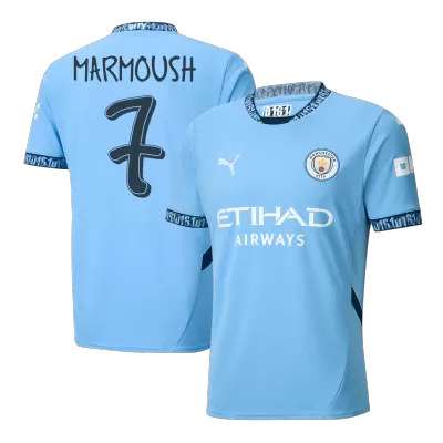 MARMOUSH #7 Manchester City Home Soccer Jersey 2024/25 - UCL - gogoalshop