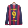 Vintage Soccer Jersey SUÁREZ #9 Barcelona Home Long Sleeve 2014/15 - gogoalshop