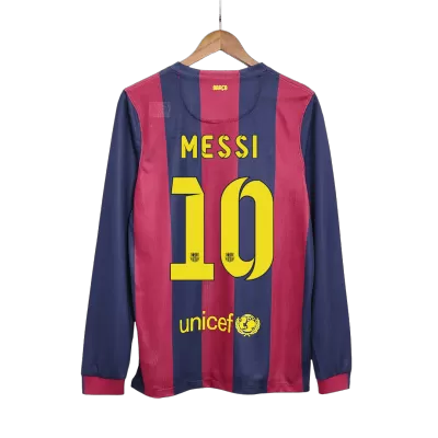 Vintage Soccer Jersey MESSI #10 Barcelona Home Long Sleeve 2014/15 - gogoalshop