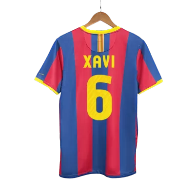 Vintage Soccer Jersey XAVI #6 Barcelona Home 2010/11 - gogoalshop