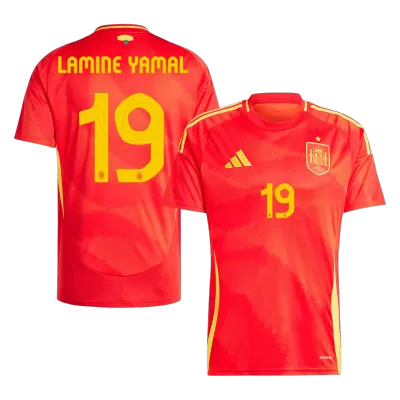 LAMINE YAMAL #19 Spain Home Soccer Jersey EURO 2024 - gogoalshop