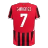 GIMENEZ #7 AC Milan Home Authentic Soccer Jersey 2024/25 - gogoalshop