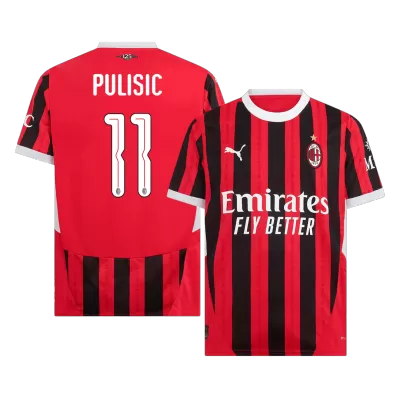 PULISIC #11 AC Milan Home Soccer Jersey 2024/25 - UCL - gogoalshop