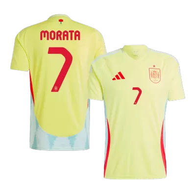 MORATA #7 Spain Away Soccer Jersey EURO 2024 - gogoalshop