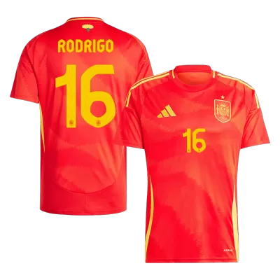 RODRIGO #16 Spain Home Soccer Jersey EURO 2024 - gogoalshop