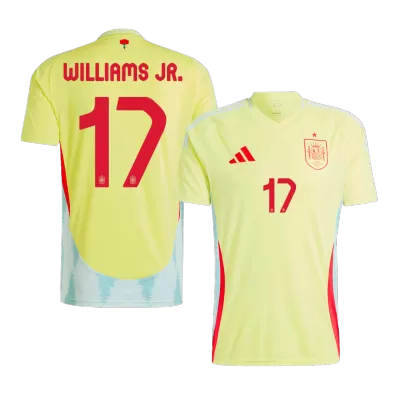 WILLIAMS JR. #17 Spain Away Soccer Jersey EURO 2024 - gogoalshop