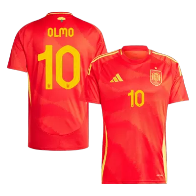 OLMO #10 Spain Home Soccer Jersey EURO 2024 - gogoalshop