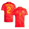 CARVAJAL #2 Spain Home Soccer Jersey EURO 2024 - gogoalshop