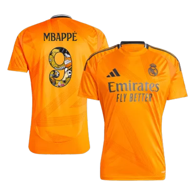 MBAPPÉ #9 Real Madrid Away Soccer Jersey 2024/25 - Bear Champ Font - gogoalshop