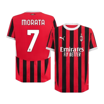 MORATA #7 AC Milan Home Authentic Soccer Jersey 2024/25 - gogoalshop