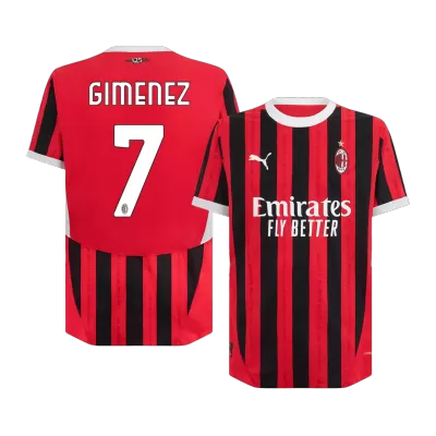 GIMENEZ #7 AC Milan Home Authentic Soccer Jersey 2024/25 - gogoalshop