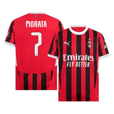 MORATA #7 AC Milan Home Soccer Jersey 2024/25 - UCL - gogoalshop