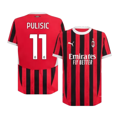 PULISIC #11 AC Milan Home Authentic Soccer Jersey 2024/25 - gogoalshop