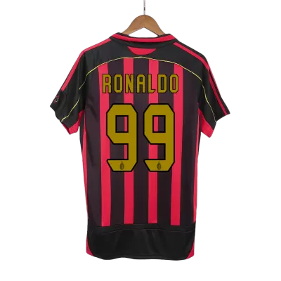 Vintage Soccer Jersey RONALDO #99 AC Milan Home 2006/07 - gogoalshop