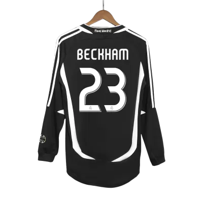 Vintage Soccer Jersey BECKHAM #23 Real Madrid Away Long Sleeve 2006/07 - gogoalshop