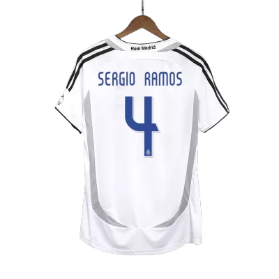 Vintage Soccer Jersey SERGIO RAMOS #4 Real Madrid Home 2006/07 - gogoalshop