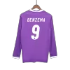 Vintage Soccer Jersey BENZEMA #9 Real Madrid Away Long Sleeve 2016/17 - gogoalshop