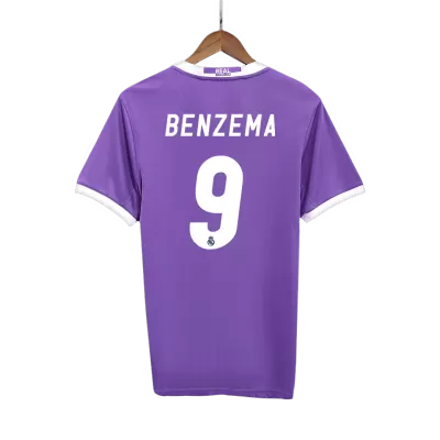 Vintage Soccer Jersey BENZEMA #9 Real Madrid Away 2016/17 - gogoalshop