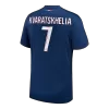 KVARATSKHELIA #7 PSG Home Soccer Jersey 2024/25 - gogoalshop