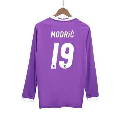 Vintage Soccer Jersey MODRIĆ #19 Real Madrid Away Long Sleeve 2016/17 - gogoalshop