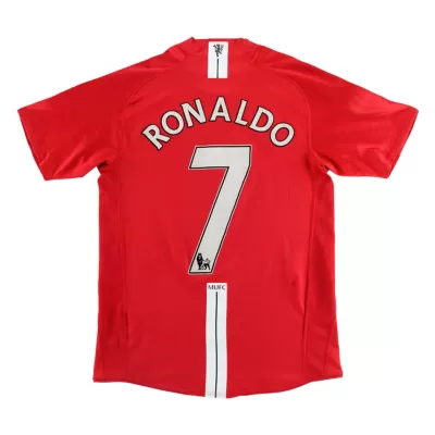 Vintage Soccer Jersey RONALDO #7 Manchester United Home 2007/08 - gogoalshop