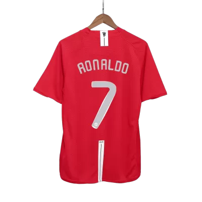 Vintage Soccer Jersey RONALDO #7 Manchester United Home 2007/08 - UCL Final - gogoalshop