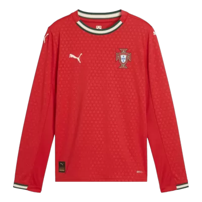 Portugal Home Long Sleeve Soccer Jersey 2025 - gogoalshop